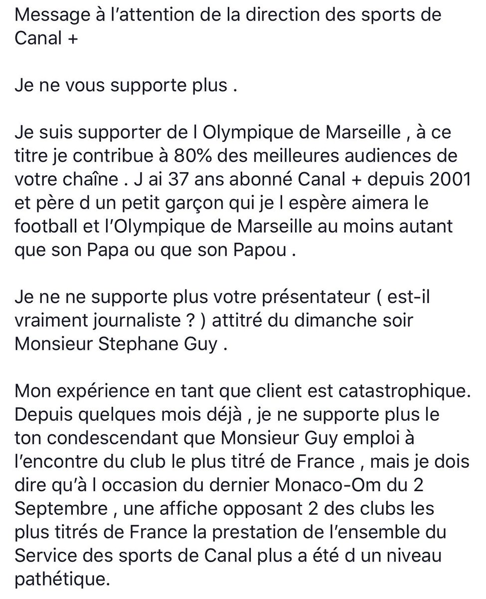 the_great_gambi's tweet image. Notre expérience client Canal plus en tant que supporter de l Olympique de Marseille est catastrophique . Merci de nous aider @jheyraud @OM_Officiel @canalplus #teamOM #OMEAG
