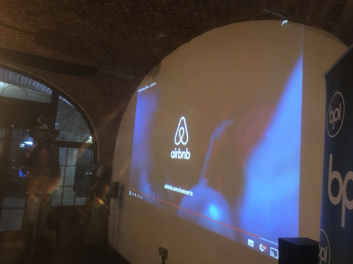 VanessaSings's tweet photo. #BPIInnovationHub @airbnb in the house 🙌 “we want to launch a specific music category” @bpi_music @therattlespace @RegentStRecords https://t.co/CpkwMSTIUm