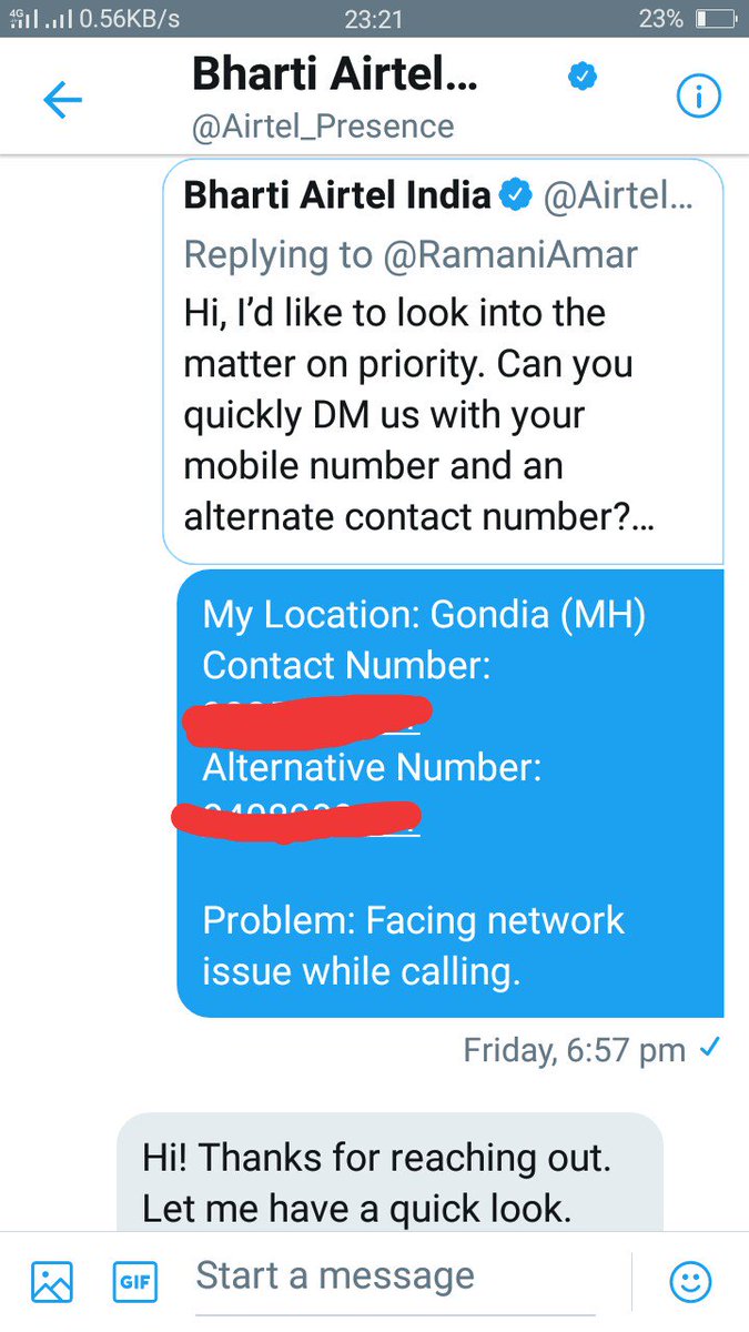 RamaniAmar's tweet photo. Complaint not solved and didn't get any response till Now. #Network_problem
@airtelindia
@Airtel_Presence
@TRAI
@TraiIndia https://t.co/0wBH5Onltu