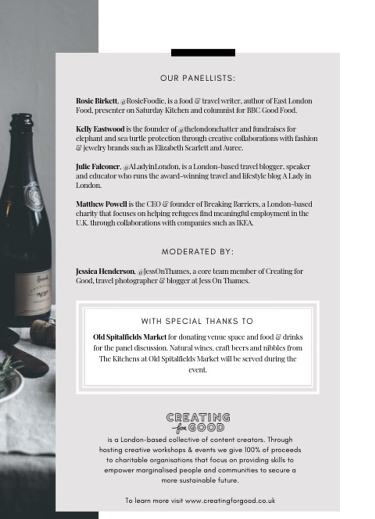 CreatingforGood's tweet image. Have you got your ticket for our next event yet? A panel discussion on The Power of Collaboration- we will discuss what makes a great collaboration and more with our panellists. Don’t miss out! creatingforgood.co.uk/sept-2018-panel