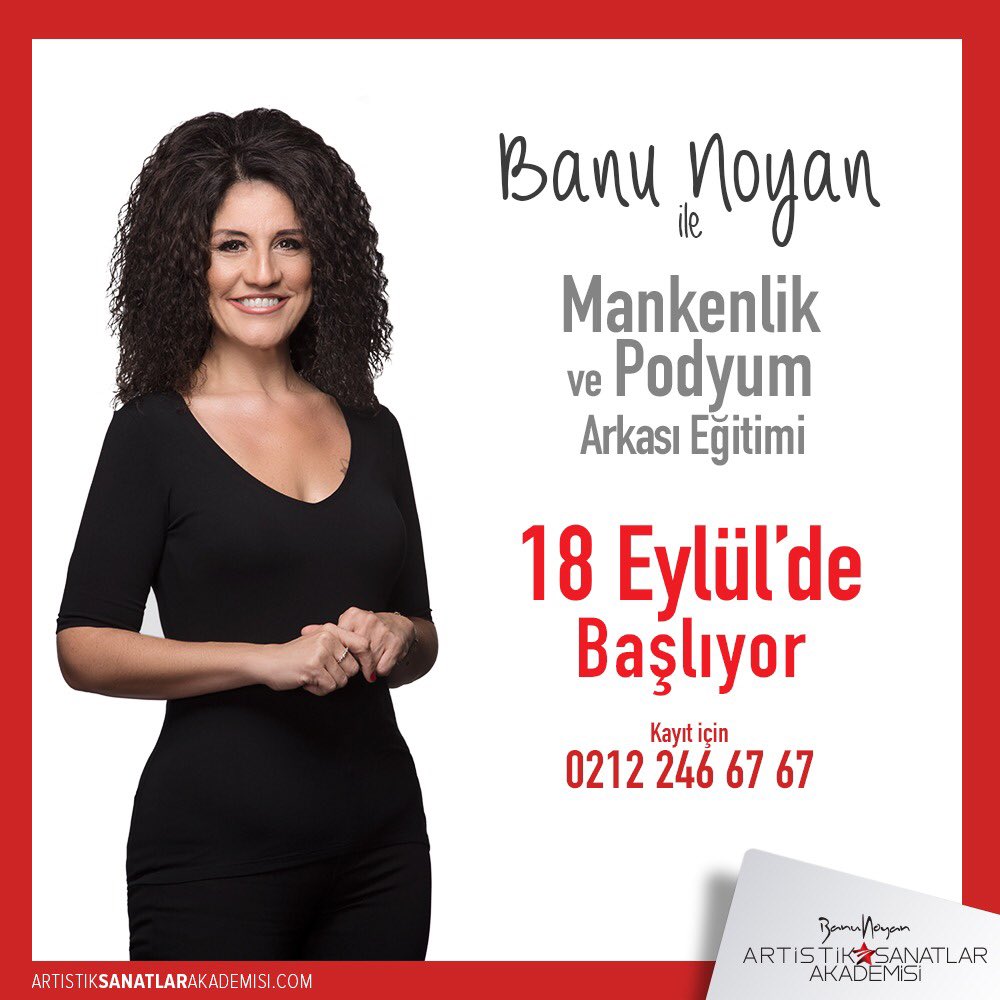Arkamızda Eğitim Var⭐️
#artistiksanatlarakademisi#
<a href="/banunoyan_/">Banu Noyan</a> <a href="/BanuNoyanEvent/">Dr. Banu Noyan</a>