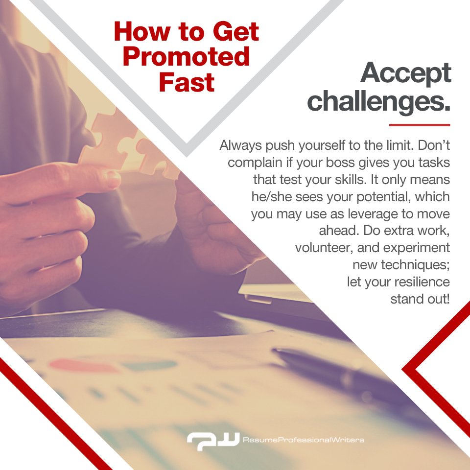 ResumePWriters's tweet image. Never complain about challenging tasks. It only means they see your potential.

#howtogetpromoted #promotiontips #getpromotedatwork  #howtogetapromotion