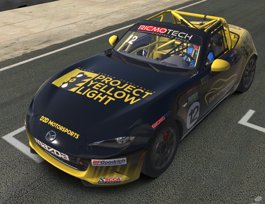 bobbychildsjr's tweet image. Here you go @tradingpaints #tptp - the new D2D Motorsports rides for the fall 2018 season of the @ricmotech Sportscar Series! This is Jim List's real life team, who gave us permission to run a virtual team with the updated paint. (Jim is Project Yellow Light, I'm Simhub)