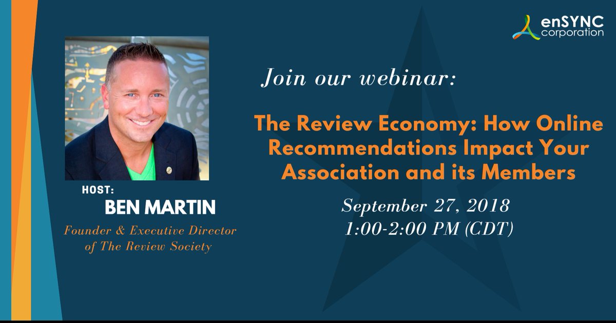 Did you know, 97% of consumers read online reviews before making a buying decision in 2017? Join our CAE-credit webinar with The Review Society. Click the link below to sign up. register.gotowebinar.com/register/51697…