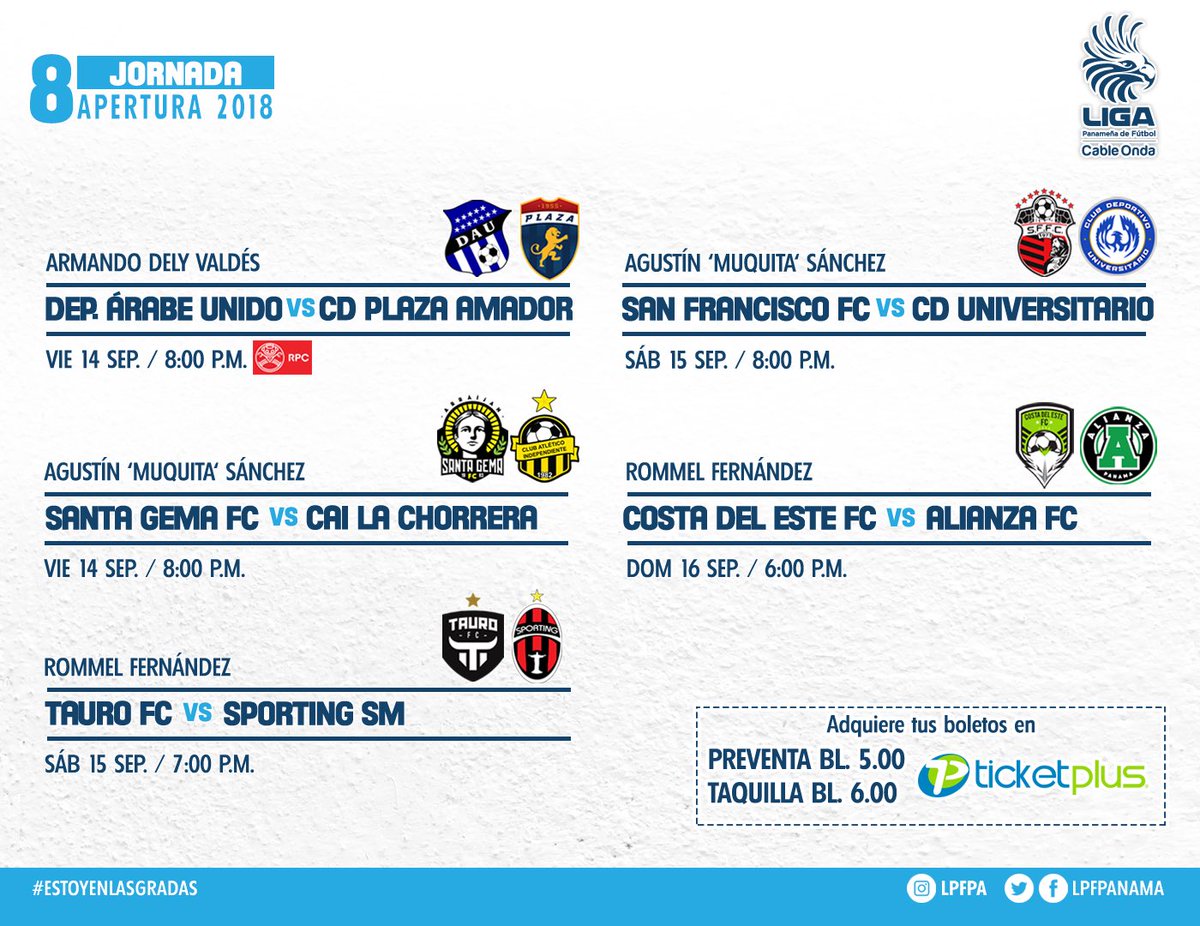 ENCUENTROS JORNADA 8 LPF