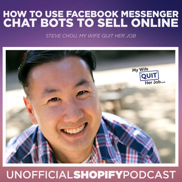 shopifypodcast's tweet photo. [NEW EPISODE] Sell More with Facebook Messenger
My Wife Quit Her Job's Steve Chou joins us again and this time he's teaching you how to use Facebook Messenger marketing with chatbots to get incredible results that blow email marketing out of the water.
https://t.co/1nUSukFHaS https://t.co/cbLGYC0XsS