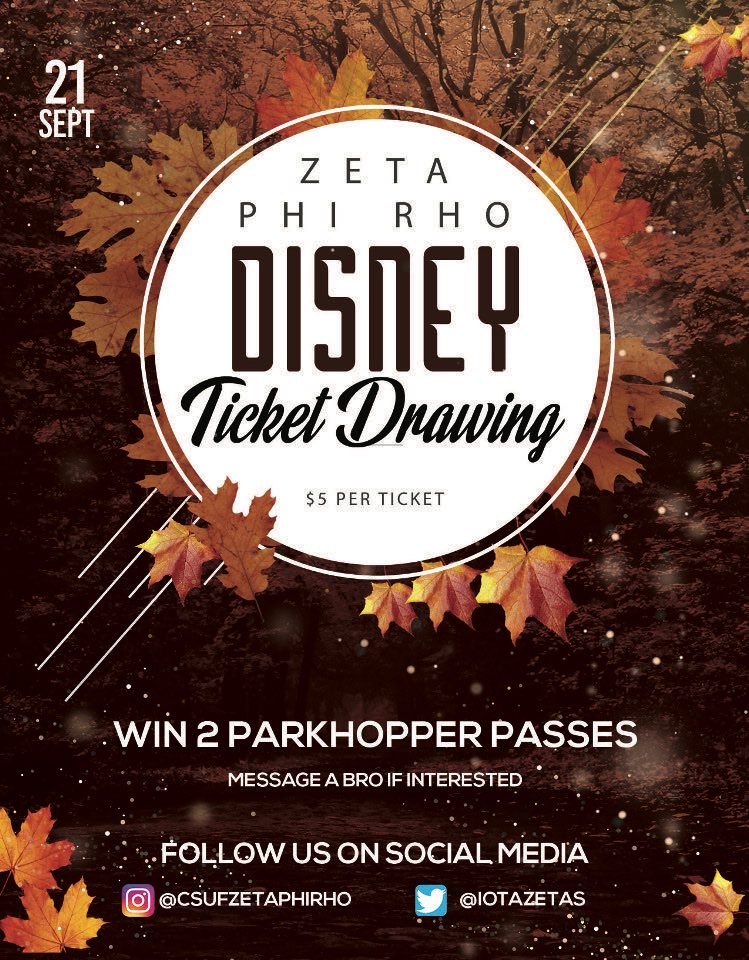 IOTAZetas's tweet image. Greetings everyone, 
The Brothers of Iota Chapter are back with another drawing! Get a chance to win two 2-day park hopper tickets. Winner will be announced September 21. You can either purchase a ticket from a brother or through our dms. Good luck everyone! #iotachapter