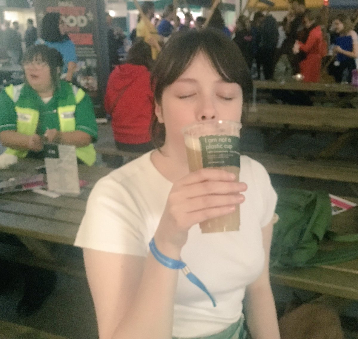 BritishSciFest's tweet photo. Just enjoying a cool pint of #Cromus, our special #BSF18 guava beer! Try it out... 🍺 https://t.co/IdP7KqXdFG