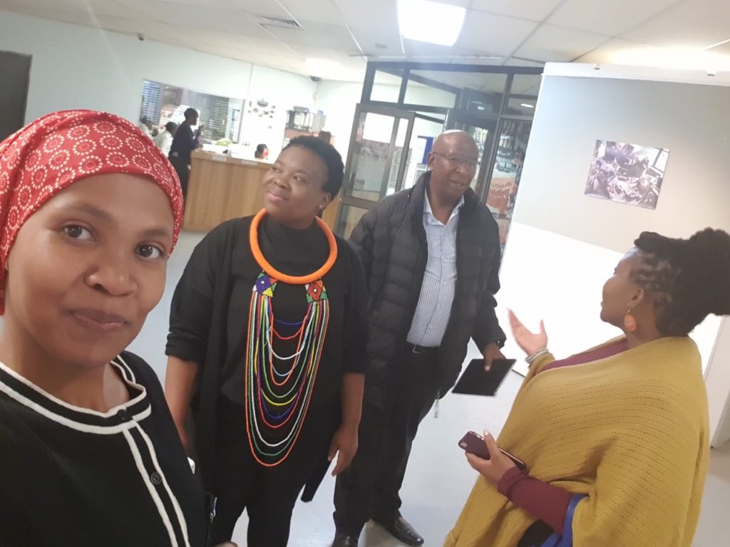 Khazi_Rinae's tweet photo. My Forces are here✊🏿fellow Timbuktu Book Club Members! @Timbuktu05 @Plklitfair #TellingOurStories #PolokwaneLiteraryFair2018 https://t.co/2tZFH0n8TG