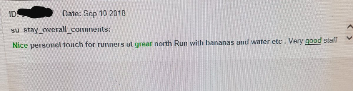 Nice to see our personal touch for the Great North run at the weekend has been mentioned on Clarabridge by a guest thank you 😀 #premierinn #GreatNorthRun #Feedback