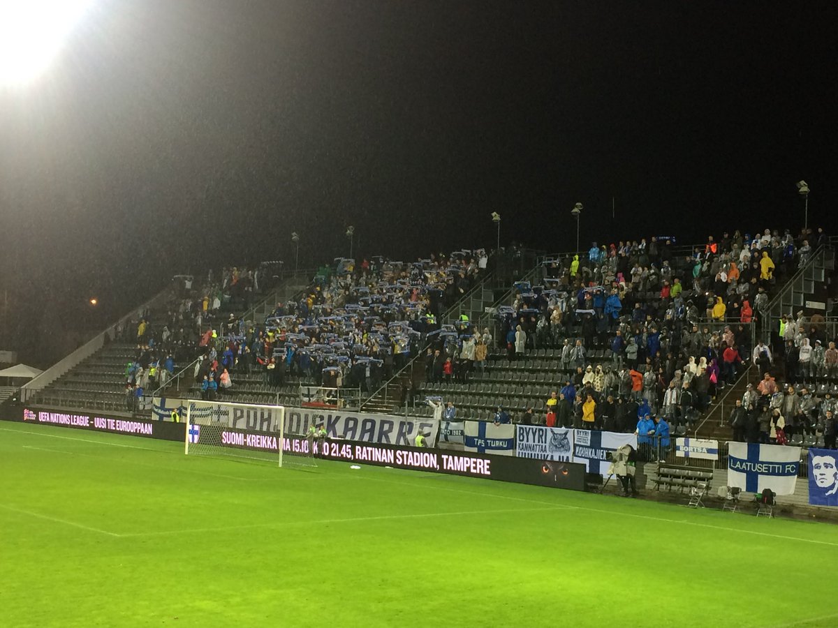 Suomi-Viro -ottelu alkamaisillaan! #UEFANationsLeague #finest