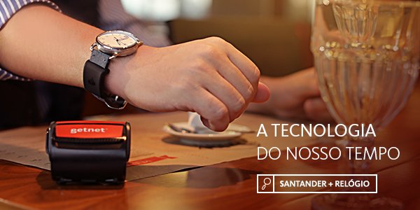 santander_br's tweet photo. Pagar por aproximação já é realidade. Agora, só falta entrar para a sua rotina. Para facilitar, lançamos um novo formato para o #SantanderPass: a tag para relógio. Você acopla seu Pass no seu acessório favorito e faz o pagamento por aproximação. Peça o seu pelo App Way. https://t.co/ypkj9QVY01