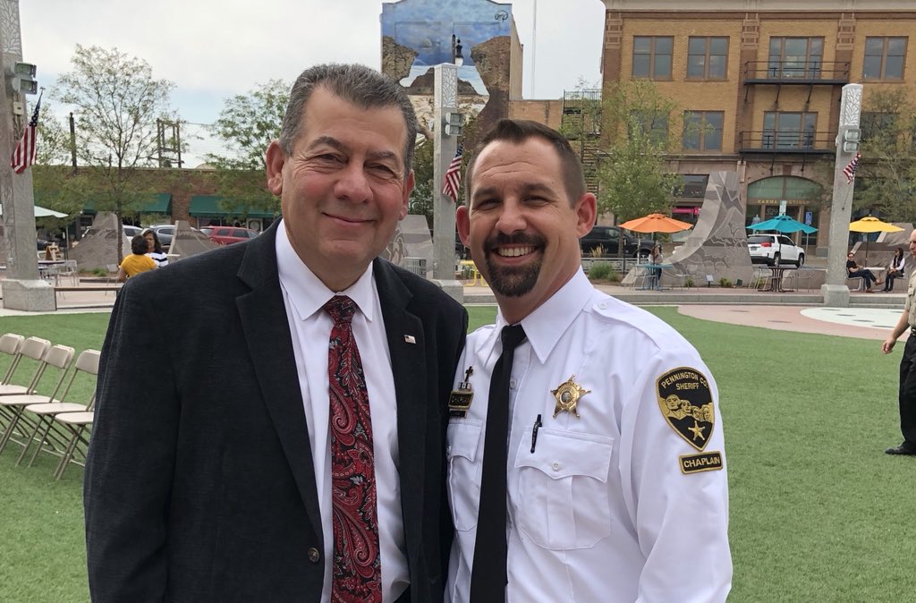 GeradStrong's tweet photo. Had the honor of participating in the 9/11 ceremony with Senator @johnthune , Qusi Al-haj, and Deputy Chiefs Brian Mueller &amp; Willie Welchel! https://t.co/uHpdKpa4i1