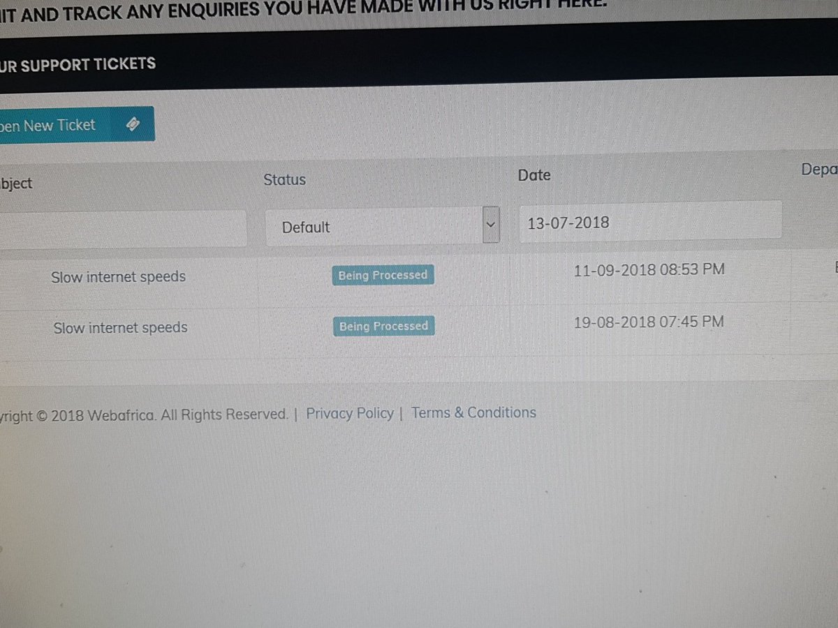 EnigmaMods's tweet photo. @vumatel @RuanAnnandale @smallscalepanda @webafrica Initial fault logged a month ago. If this isn't sorted soon I will be changing to an ISP and Provider who might actually get things done @VanillaISP @OctoFibre https://t.co/KEQKwWRaou