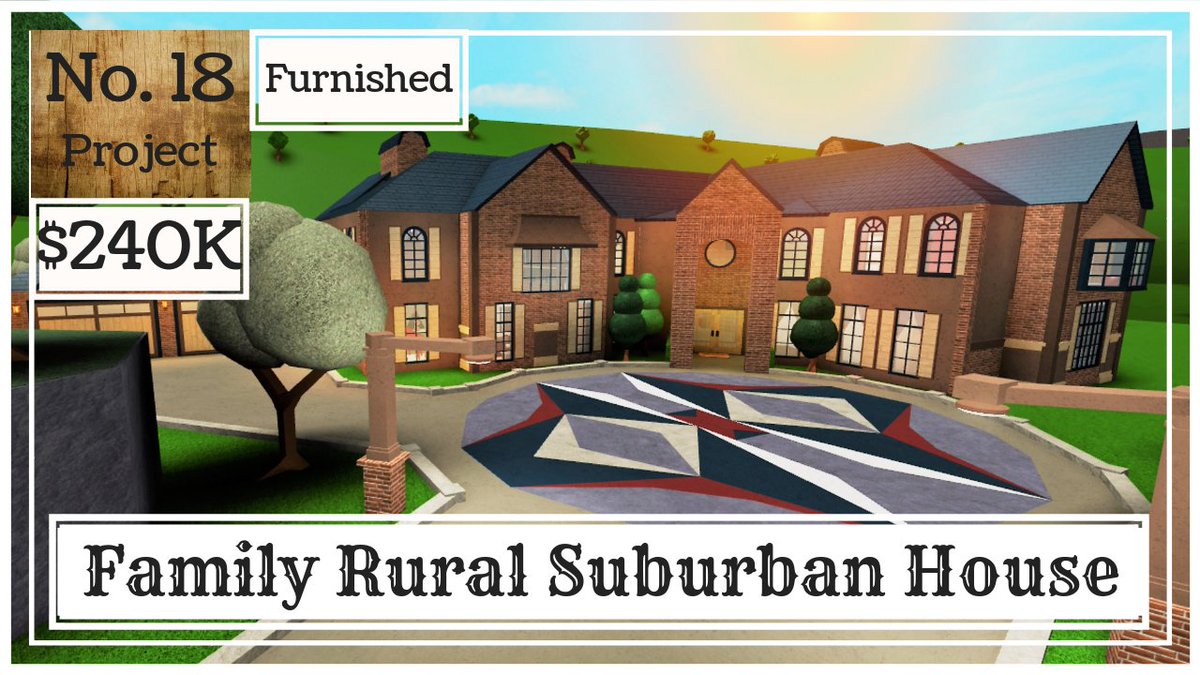 Suburban House Bloxburg Family Homes