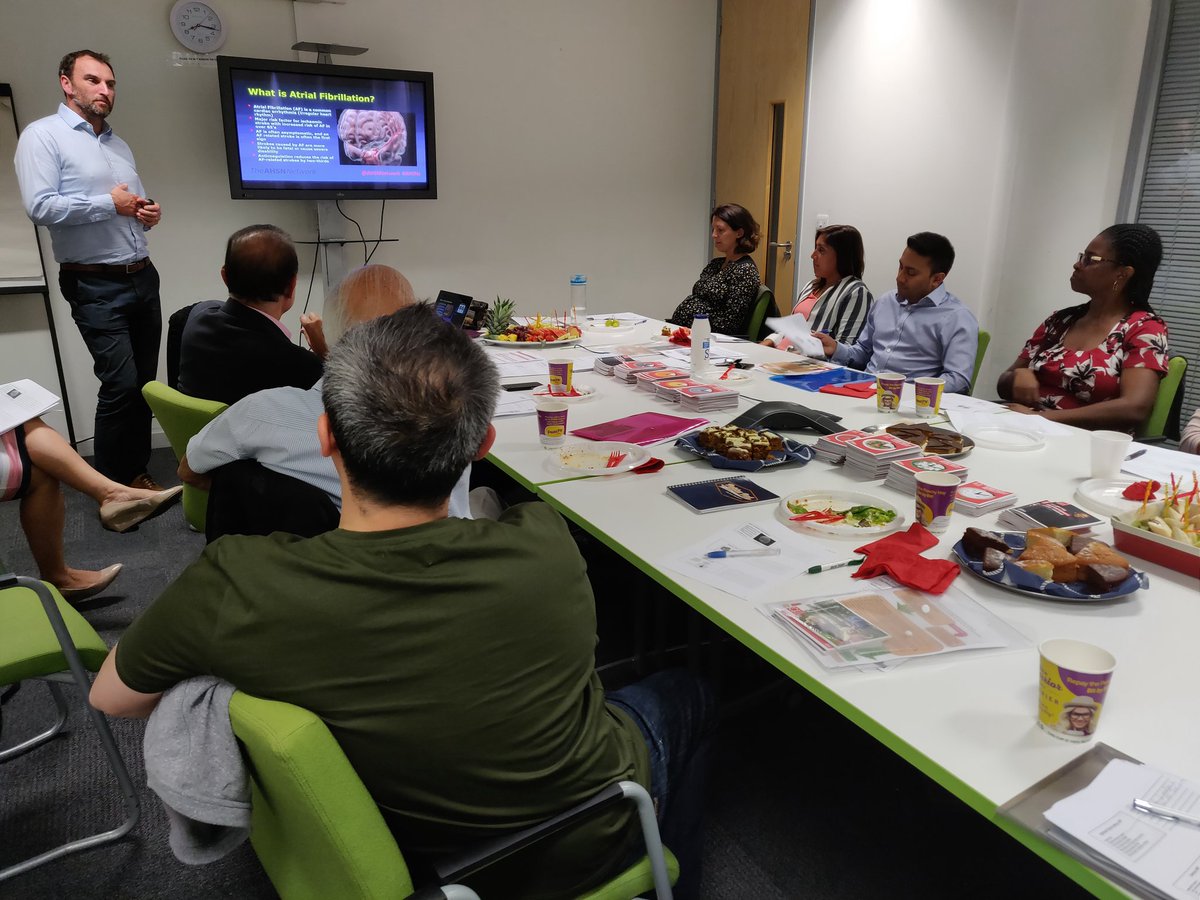 Alex Lang explaining the reason why AF detection is important to prevent stroke <a href="/HINSouthLondon/">Health Innovation Network South London</a> <a href="/_AlexLang_/">Alex Lang</a> <a href="/TheBHF/">British Heart Foundation</a>