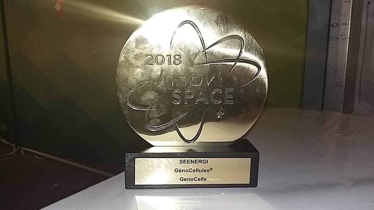 JBDaviere's tweet photo. Après un INEL d'Or hier soir, #seenergi reçoit un INNOV'SPACE ce soir pour #genocellules https://t.co/TlcAIqKJ7Z