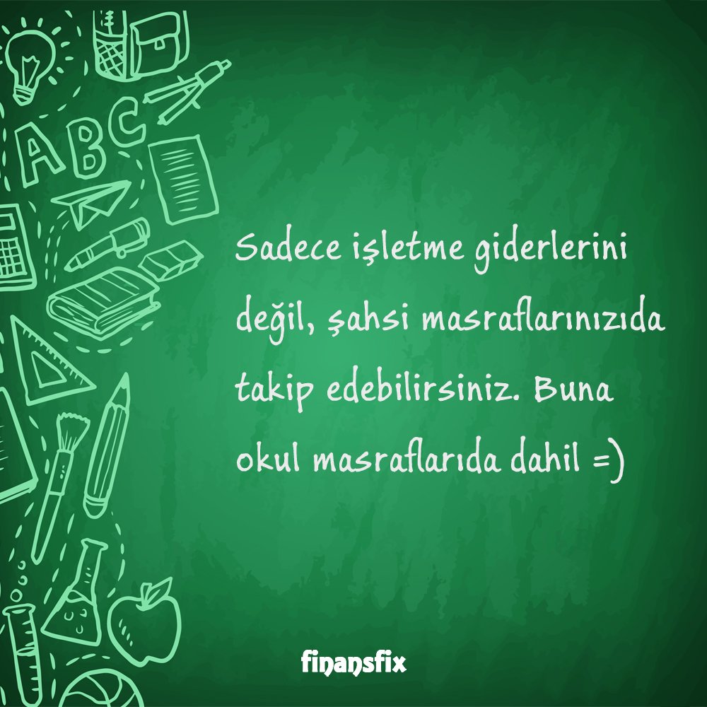 Sadece işletme giderlerini değil, şahsi masraflarınızıda takip edebilirsiniz. Buna okul masraflarıda dahil 😄

Detaylı bilgi finansfix.com'da.

#finansfix #masrafyönetimi #önmuhasebe #startup #kobi #girişimci