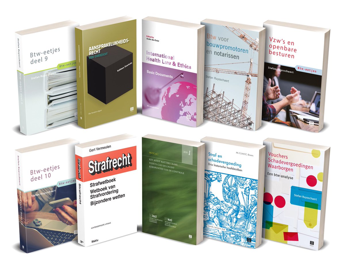 Ook deze maand verschijnen er 10 nieuwe juridische en fiscale topwerken bij Maklu en Garant!