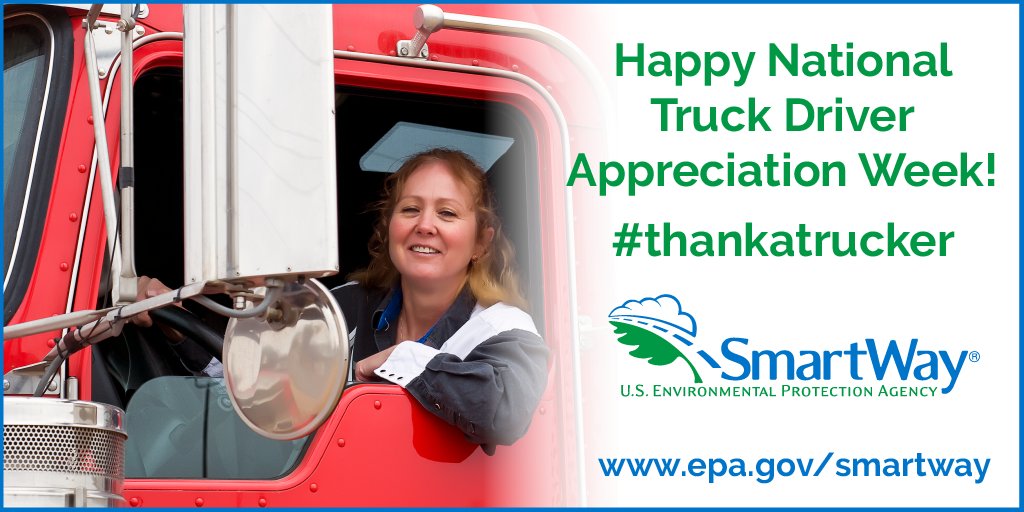 ^SO Did you know that trucking supports 7+ million jobs? Join us & #EPASmartWay in thanking the pros who perform one of our economy’s most important & demanding jobs! #thankatrucker #TruckDriverAppreciation #drivetheeconomy