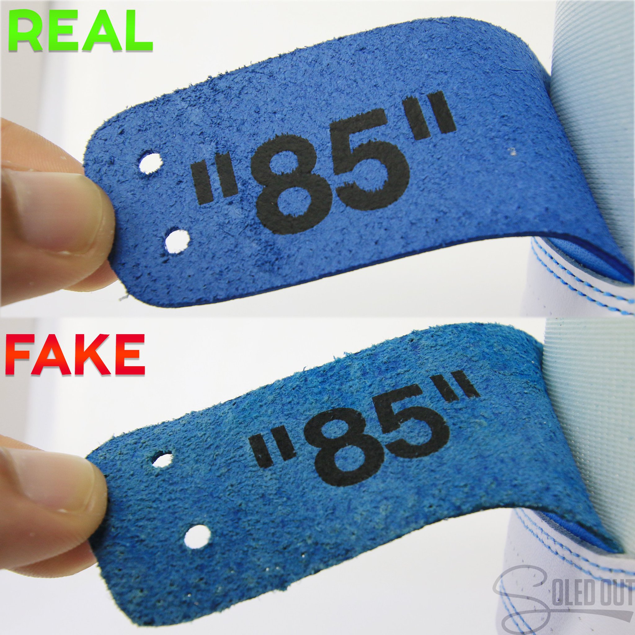 real vs fake unc off white