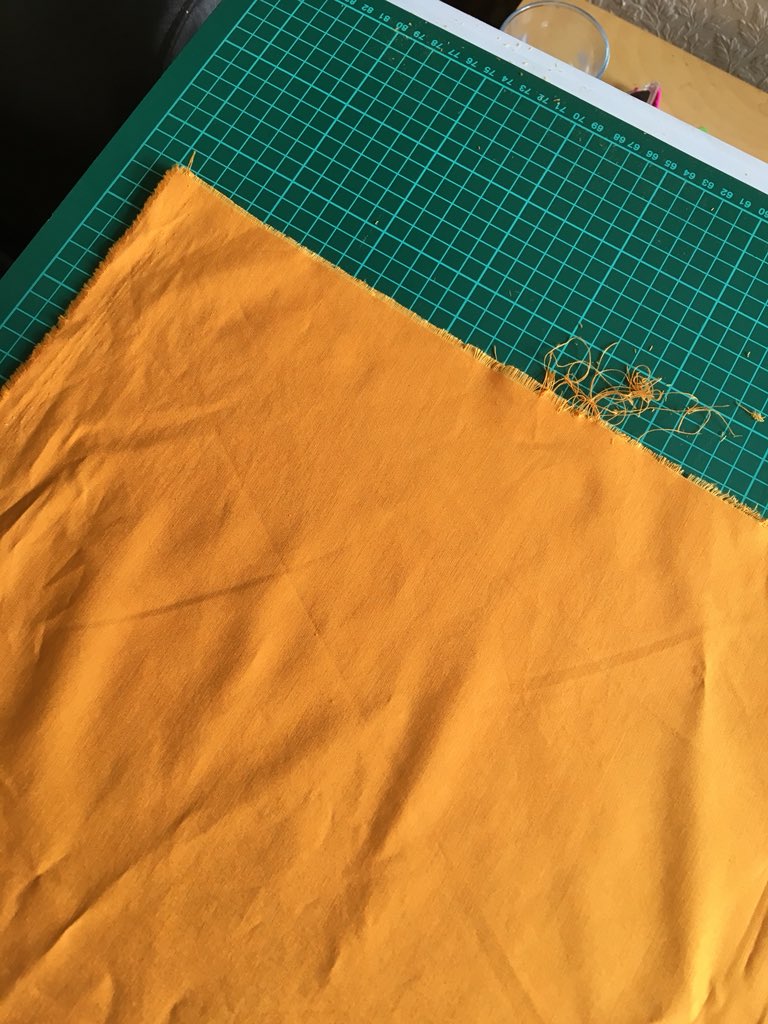 Does anyone else hate squaring up fabric?! #sewing