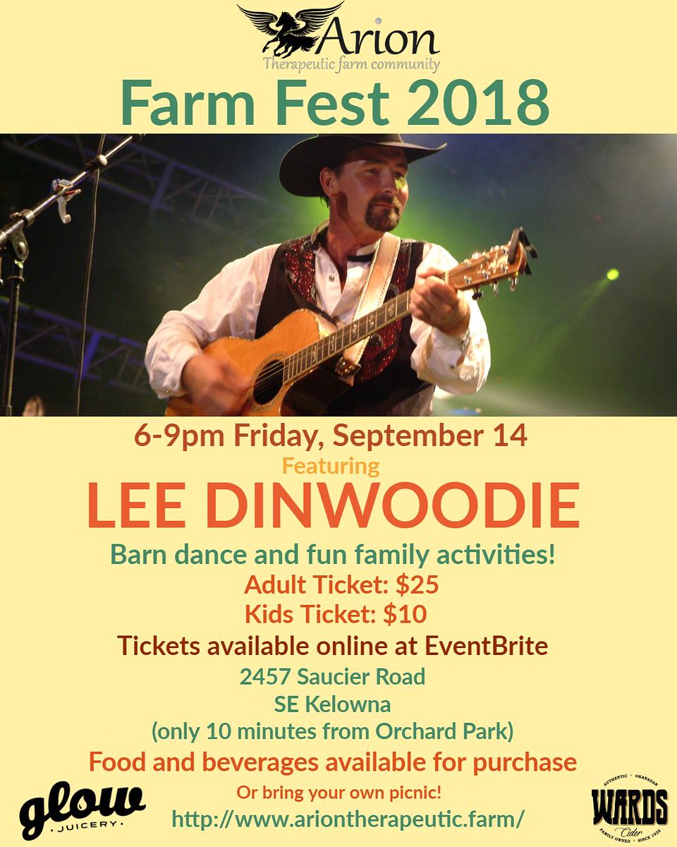 SkyRunOkanagan's tweet photo. Join our friends @TheViewWinery &amp; @WardsHardCider at @KelownaFarm for a day of family fun! Enjoy 🎸 by @LeeDinwoodie, a barn dance, food &amp; beverages from @GlowJuiceryYLW &amp; Wards Hard Cider and lots of fun activities for all.

🎟️ Info: https://t.co/CjYWU4ly9r https://t.co/iPqv3R82WR