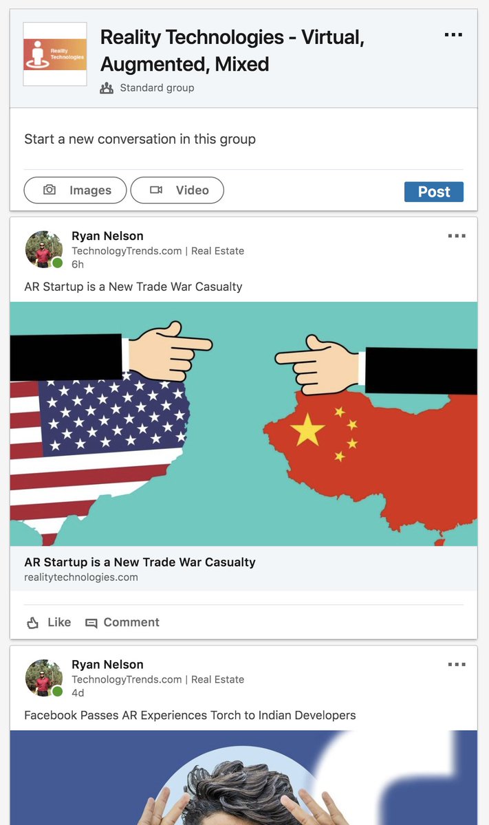 realitytechs's tweet image. New LinkedIn Groups Just Launched! Join Our Top Ranked Reality Technologies Linkedin Group - linkedin.com/groups/7054818/ #LinkedIn #LinkedInGroups #RealityTechnology #MixedReality #AugmentedReality #VirtualReality