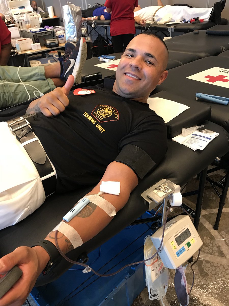 JerseyCityPOBA's tweet photo. Our members will #AlwaysRemember 9-11 and today were honored to commemorate those lost by donating blood to the #RedCrosss https://t.co/nynNmOU18M