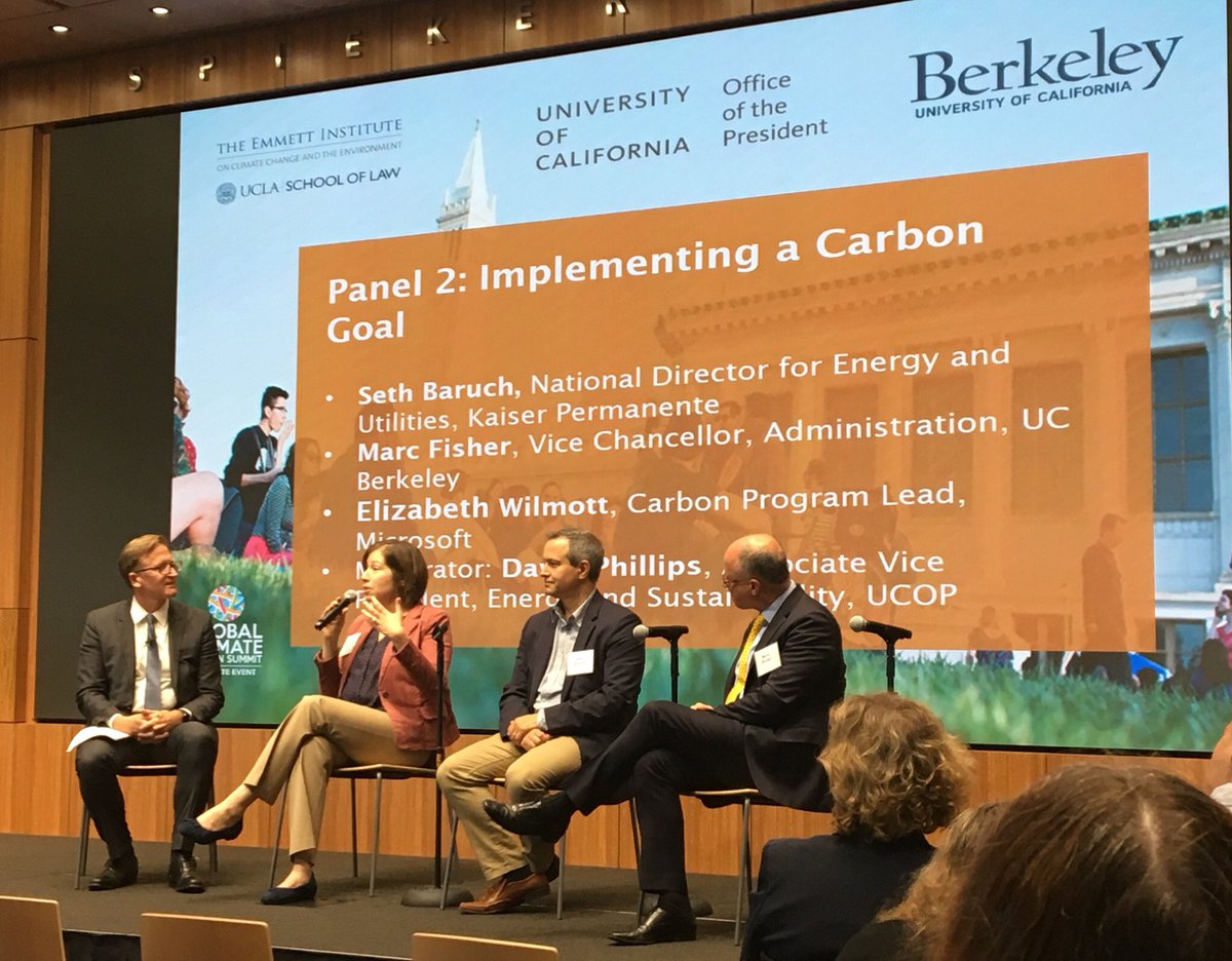 Lessons from implementing a carbon neutral goal from <a href="/Microsoft/">Microsoft</a> - who set and met their Carbon Neutral goal in the same year (6 years ago!) #GCAS2018