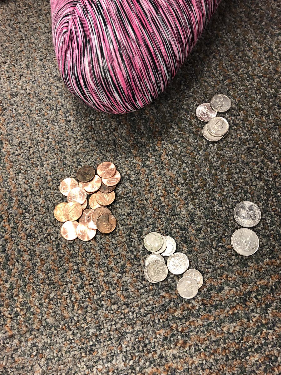 “Look at your coins and tell me something that you notice.” I loved hearing the 1st grade responses! <a href="/mathmisd/">MISD Math Department</a> #JanetBrockettElementary
