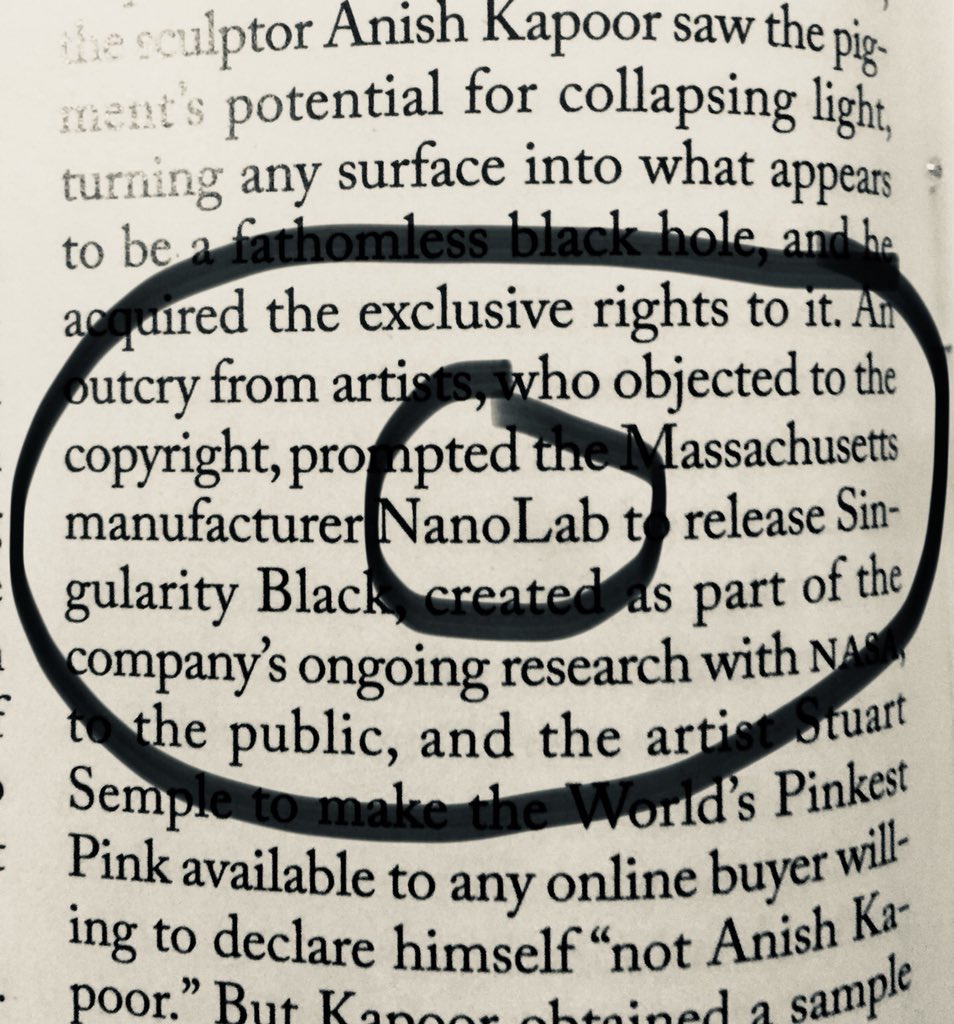 NanoLabinc's tweet photo. Nanolab is proud to be mentioned in the @newyorkermag in Simon Schama’s piece about the Forbes Pigment collection @harvardartmuseums @nanolabinc #singularityblackpaint #singularityblack https://t.co/0r5YK73ZwO