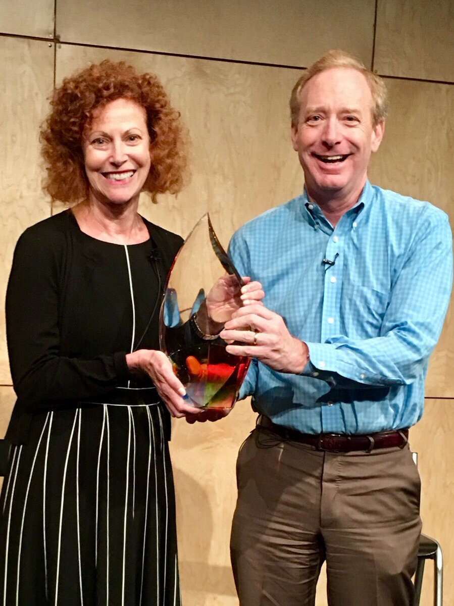 BradSmi's tweet photo. In 1988 @Microsoft hired a great lawyer - and the first woman to join our legal ranks. Congratulations @maryesnapp on 30 incredible years! https://t.co/nj4lcW1mM0