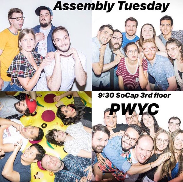 PPCimprov's tweet photo. @TheAssemblyTO Tuesday!
@TheSoCap 🍕🐈✊⚡️ https://t.co/Ad2mY3yobO