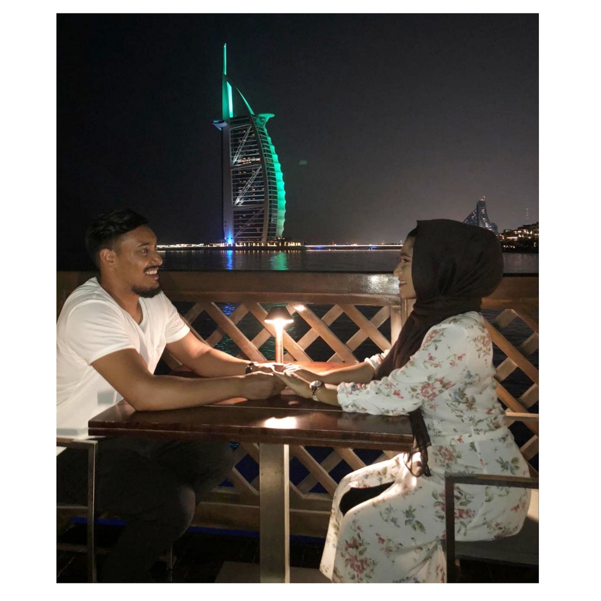 RejaulAmin's tweet photo. The perfect evening with the perfect view and the perfect person ❤ #Pierchic #Dubai #Jumeriah https://t.co/210sifzqri