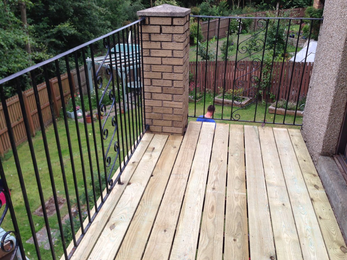 New balcony repair #repair  #renew for all your fencing decking and repair work free quotation on request call 01592345094-07518321417