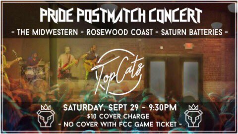 It's been six months since we've exercised our stage legs, but it's time to get back in shape. We're very excited to announce that we will be playing at one of our favorite blasts from the past, Top Cats! Join us after the FC Cincinnati game on Saturday, September 29th!