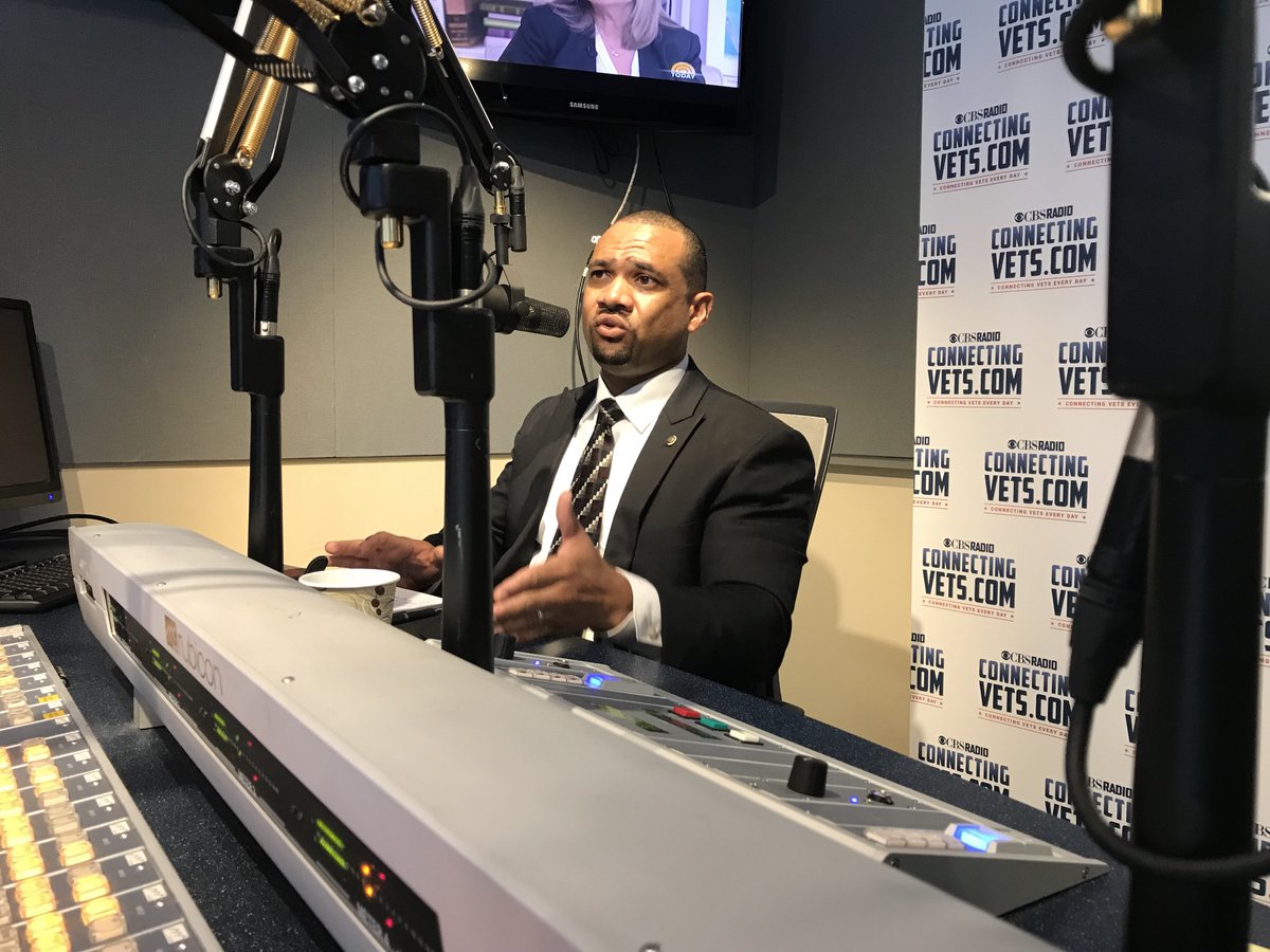 AmericanLegion's tweet photo. Listen up: Our @NembhardGreg talking discharge upgrades and claims appeals for #veterans on @ConnectingVets.
Tune in Wednesday at 845 &amp; 1145 am &amp; 445pm (all ET) at https://t.co/T3pHeP14O1. https://t.co/t3L3F1rA8A