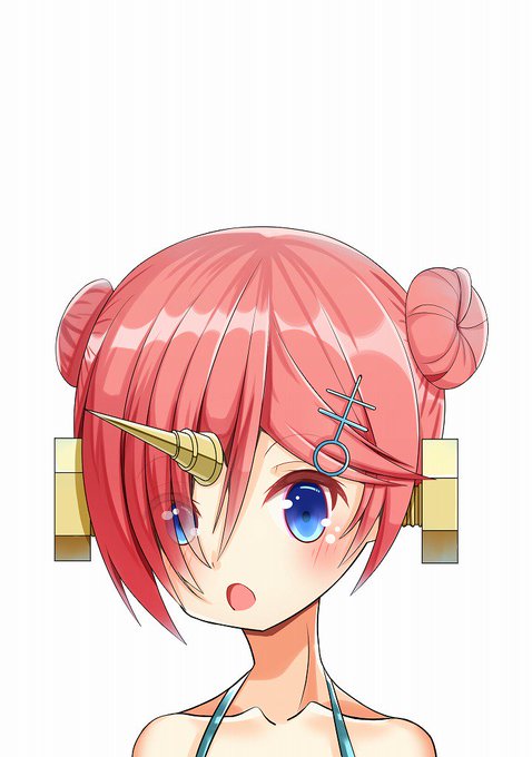 ついでに練習とか言いながら顔だけ描いた水着フランちゃん 