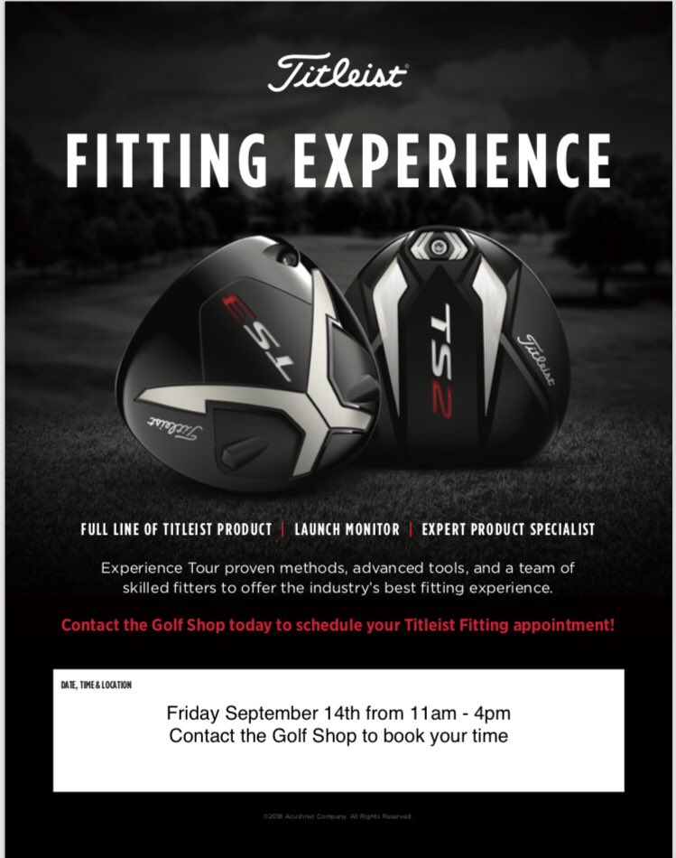 GaltCntryClub's tweet photo. Contact the Golf Shop and book your time now! #mygaltcc #titleist #fittingexperience https://t.co/3T81ry5RQy