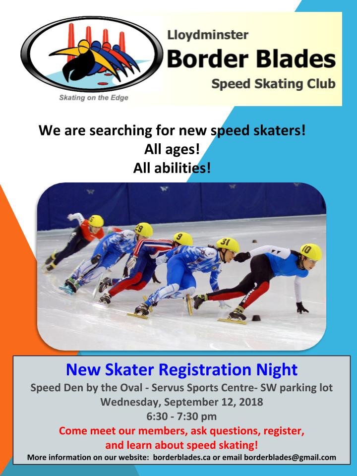 borderblades's tweet photo. Interested in Speed Skating this winter?  Come to the Border Blades Speed Den for more info or to register tomorrow! https://t.co/uwI44cPV7J