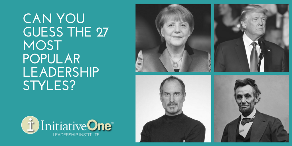 Can You Guess the 27 Most Popular Leadership Styles?  Take a look at the 14 most common leadership styles, along with 13 celebrity leadership models via <a href="/InitiativeOne/">InitiativeOne Leadership Institute</a>. buff.ly/2G2jKAU