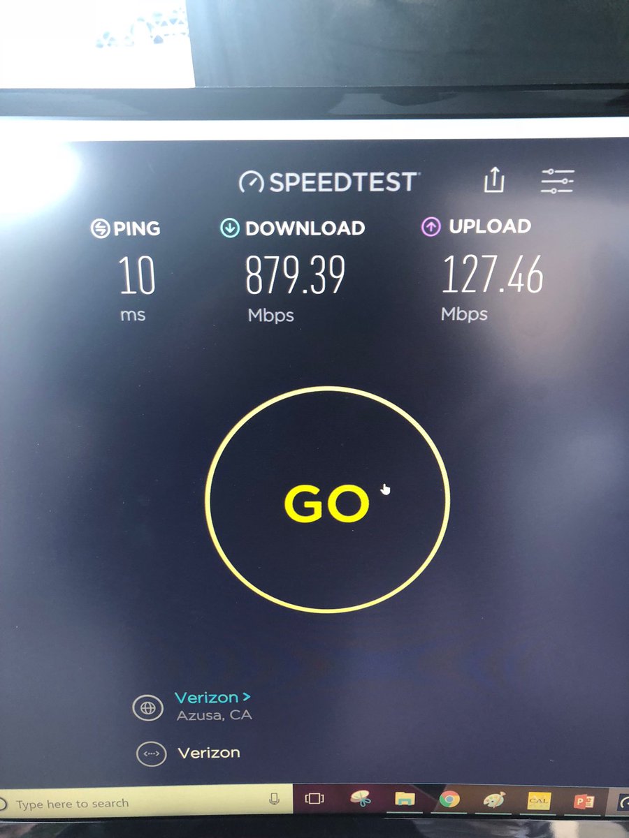 RonanDunne's tweet image. Live from ⁦@LALIVE⁩ - my first #VZ5G speed test - welcome to 5G! ⁦@verizon⁩ #proud2bVZ