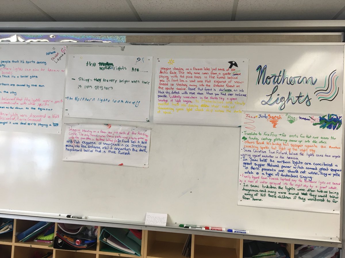 MsOskam's tweet photo. Who knew 5 rotating science stations about Nothern lights could be so fun?! Each station was equipped with a QR code that explained what to do. #ntchat #elemchat #putkidsfirst #inquiryed #scichat #OSEdiv14learns https://t.co/FX9k62xZ6Z
