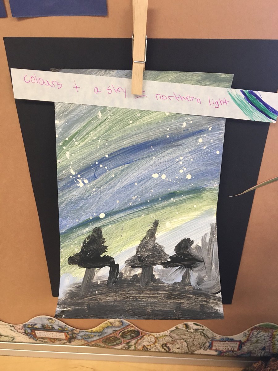 MsOskam's tweet photo. Who knew 5 rotating science stations about Nothern lights could be so fun?! Each station was equipped with a QR code that explained what to do. #ntchat #elemchat #putkidsfirst #inquiryed #scichat #OSEdiv14learns https://t.co/FX9k62xZ6Z