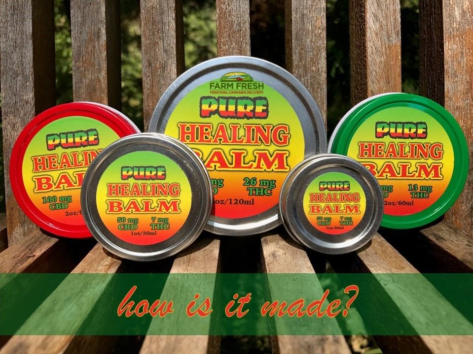 Pain Relieving Rub made from high CBD Cannabis infused Coconut Oil, Beeswax, Shea Butter, Arnica Oil and Vitamin E Oil with a blend of either Lavender, Eucalyptus and Peppermint Oils OR Frankincense &amp; Cinnamon Oils. Made using whole plants of a single strain "Harlequin" #cbdheals