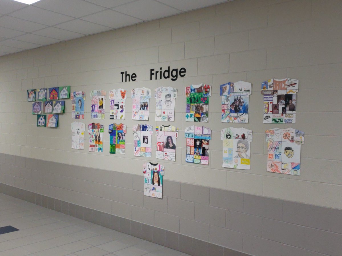 StickinWithFACS's tweet image. When your teacher's so proud she displays your work on #thefridge I've got some talented students in #fashiondesign and #interiordesign this year! #hardworkpaysoff #BeProud @VSnokhous @cycreekhs