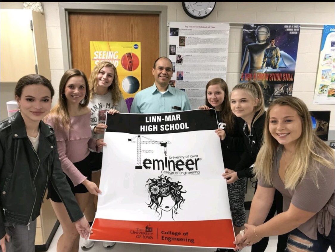 mfemineers's tweet image. #uiowacoefemineers #linnmarfemineers #cppfemineers 
The first day was a success!