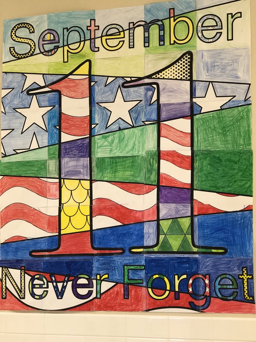 MilamES_CMaxwel's tweet photo. Taking time out of our day to remember those in 9/11. Great job 3C &amp; 3D #WeAreMilam #NeverForget https://t.co/PnwIS10SUk
