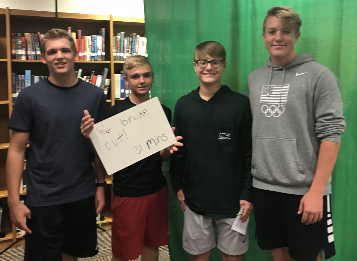 BVHLibrary's tweet image. Freshman library orientation breakout!  Way to go BV Tigers! #LibrariesCount #Teamwork @BVHLibrary @bvlibraries